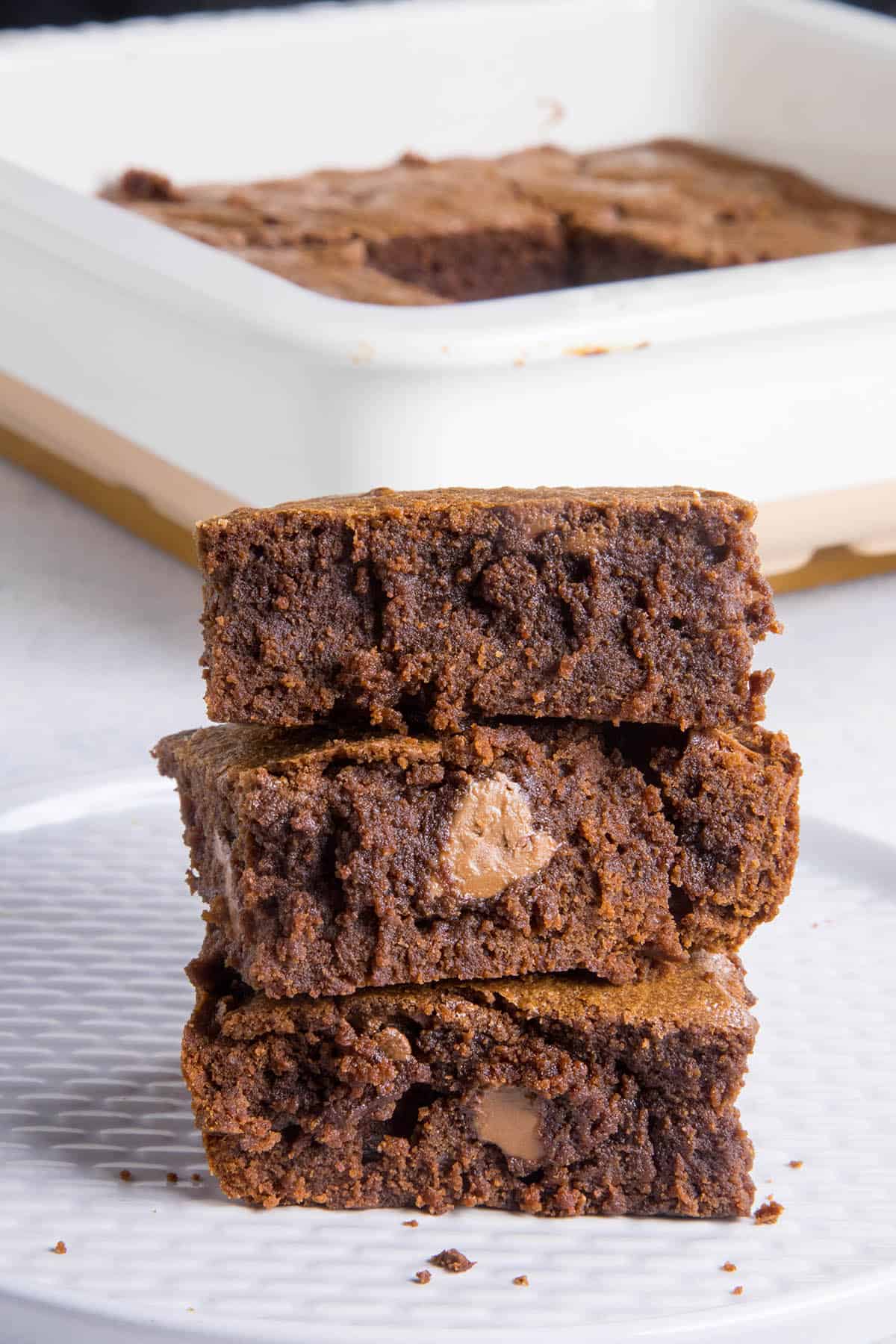 Mexican Brownies - On a plate. Get the recipe here.