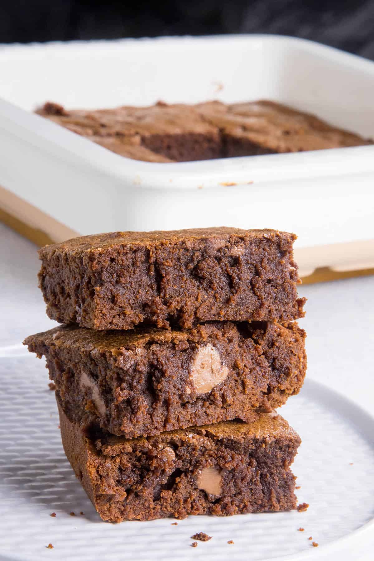 Mexican Brownies on a plate, ready to eat