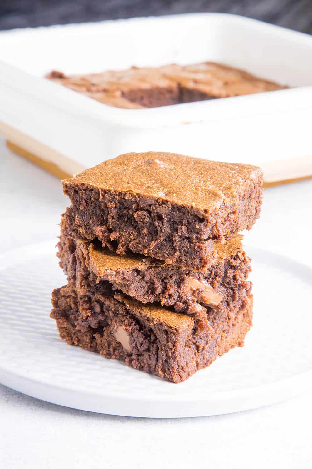 Mexican Brownies on a plate, ready to eat