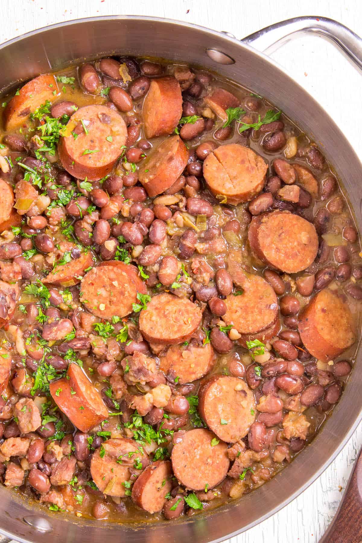 Red Beans and Rice - in a pot