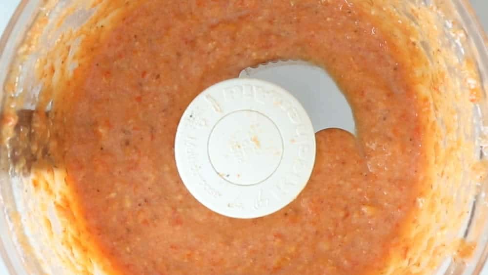 Creamy Romesco Sauce in a blender