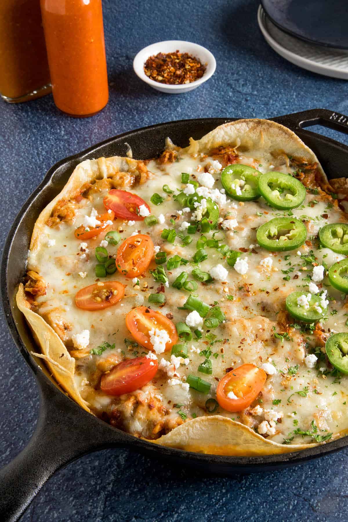 Crockpot Chicken Enchilada Casserole - Restless Chipotle