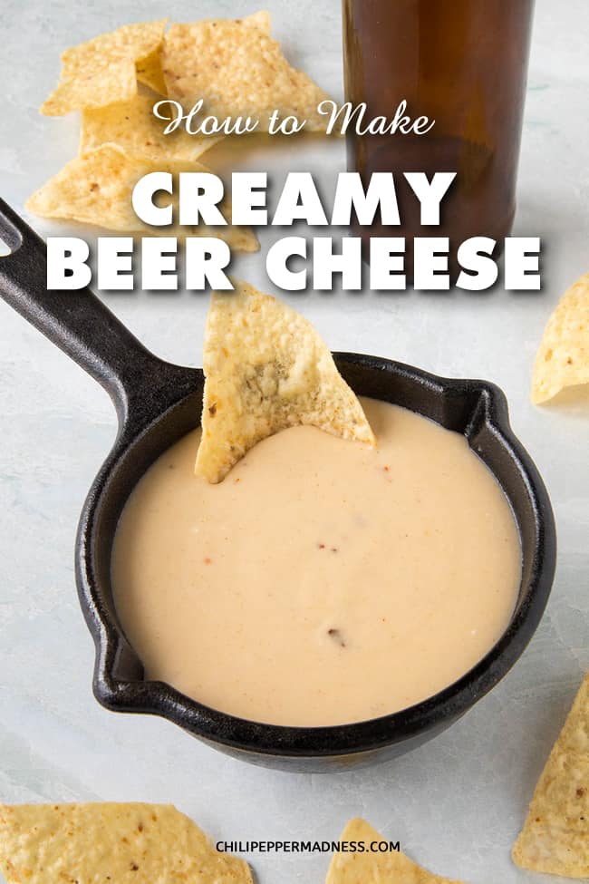 How to Make Creamy Beer Cheese - Make your own creamy beer cheese at home with this recipe using melty cheddar (or other) cheese, beer and any other seasonings you'd like. Build your own recipes with this base, though it is amazing on its own. Perfect for beer cheese dip, beer cheese sauce, and beer cheese soup. #BeerCheese #Dip #Appetizer