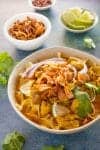 Khao Soi - Thai Coconut Curry - served in a bowl