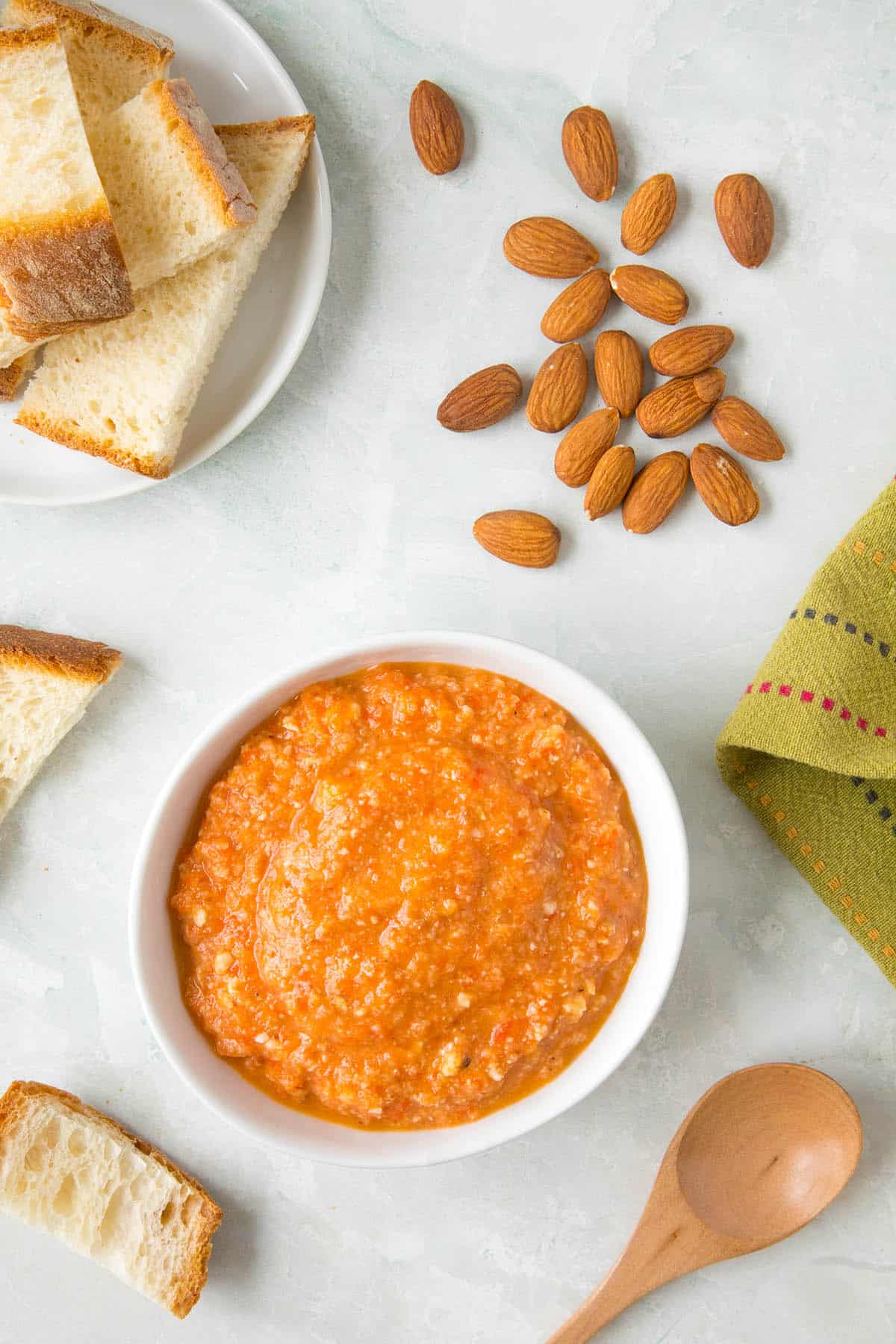 Romesco Sauce - In a bowl, ready to serve