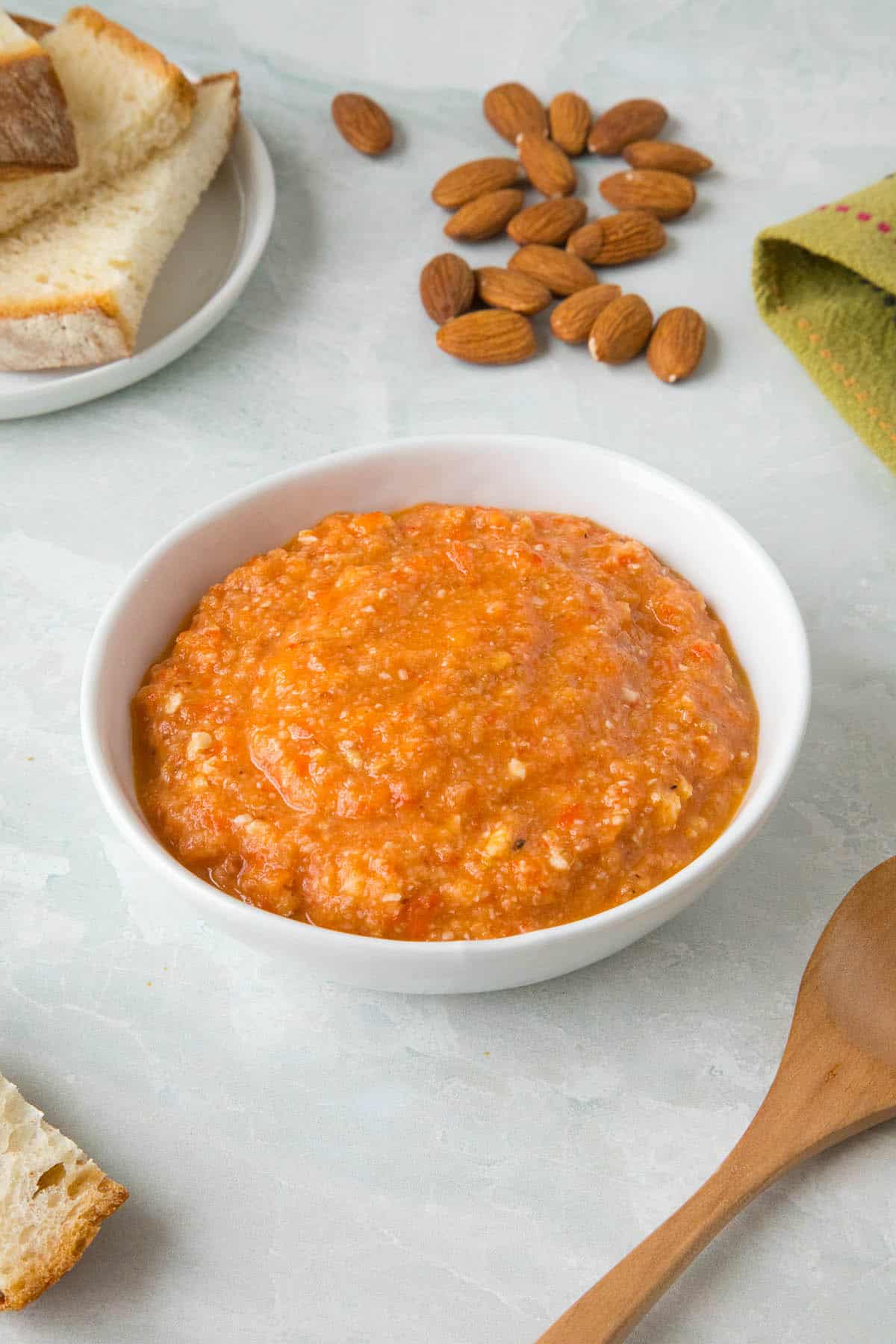 Romesco Sauce - In a bowl, ready to serve