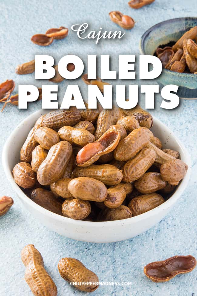 Cajun Boiled Peanuts - This Cajun boiled peanuts recipe brings just the right amount of spice and lets you adjust it to your preference. It's a wonderful spicy southern snack or appetizer. #Cajun #Appetizer