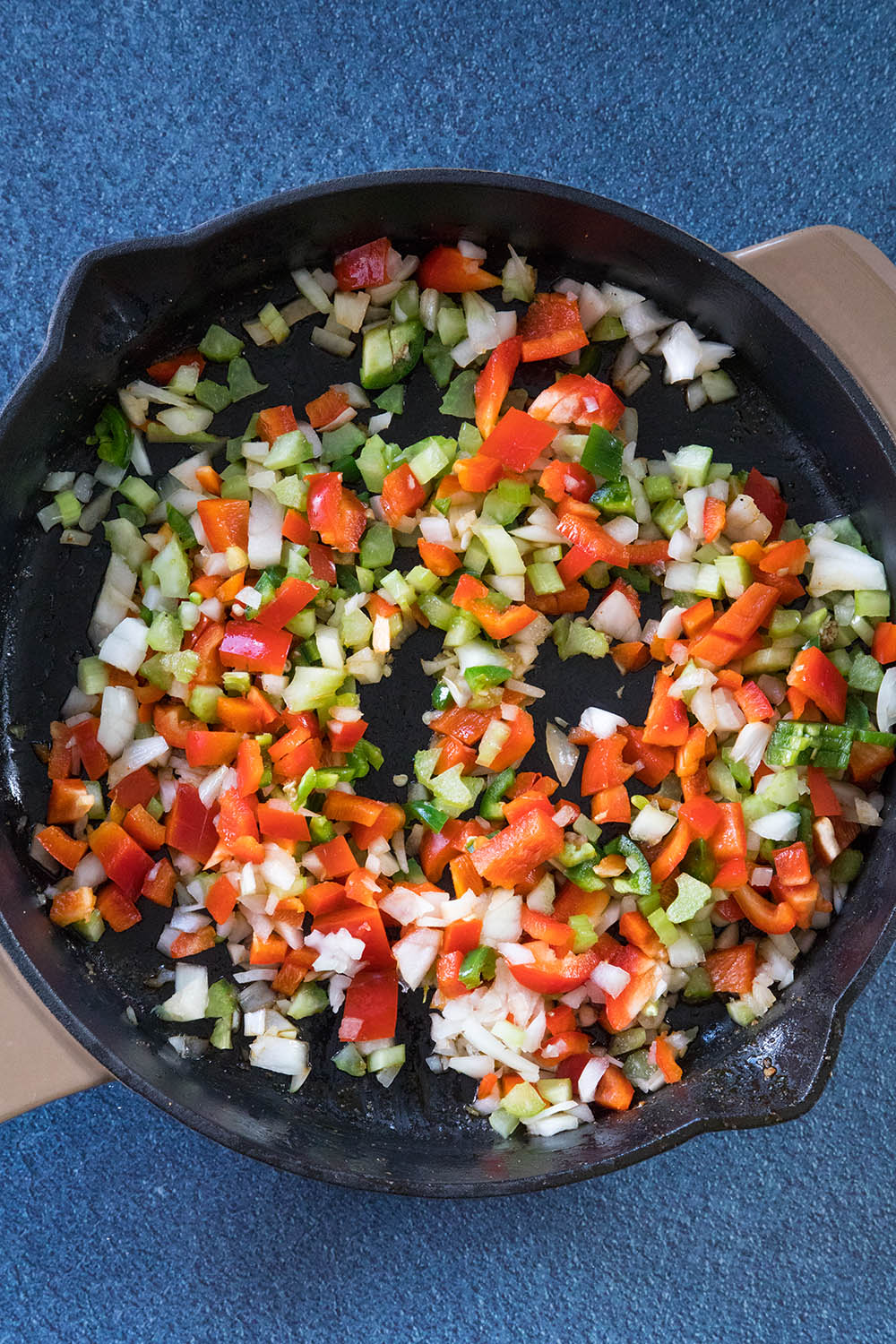 Cooking down the Cajun holy trinity