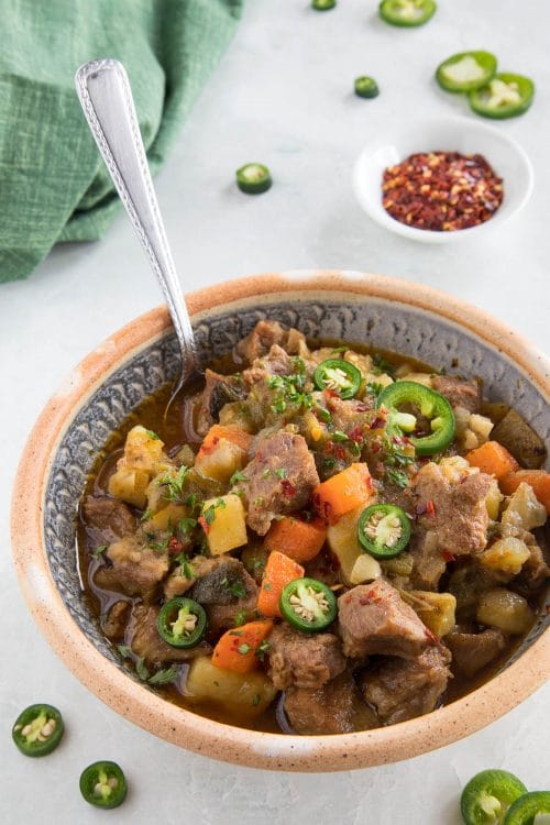 Green Chili Stew with Pork - Recipe