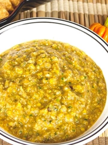 Roasted Corn-Habanero Salsa looking absolutely delicious
