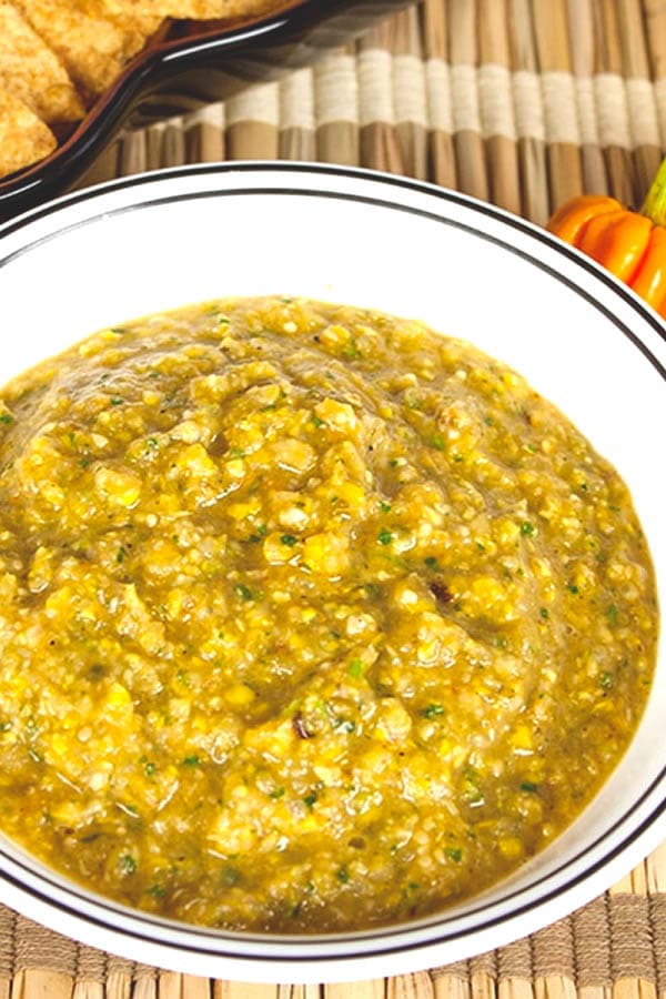 Roasted Corn-Habanero Salsa looking absolutely delicious