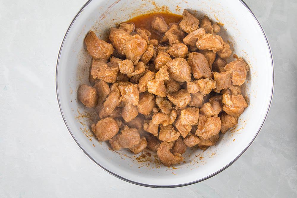 Green Chili Stew with Pork - Recipe Browned pork shoulder.