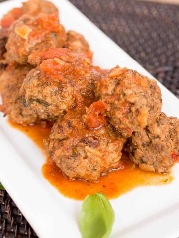Spicy Italian Meatballs looking extremely delicious