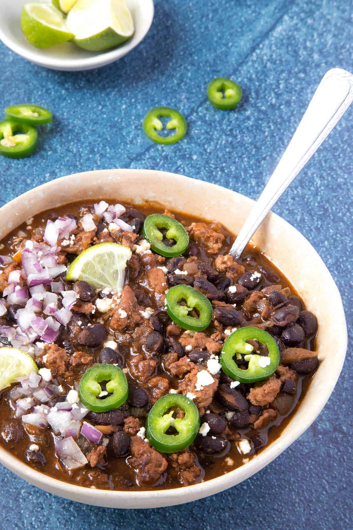 easy zesty black bean chili