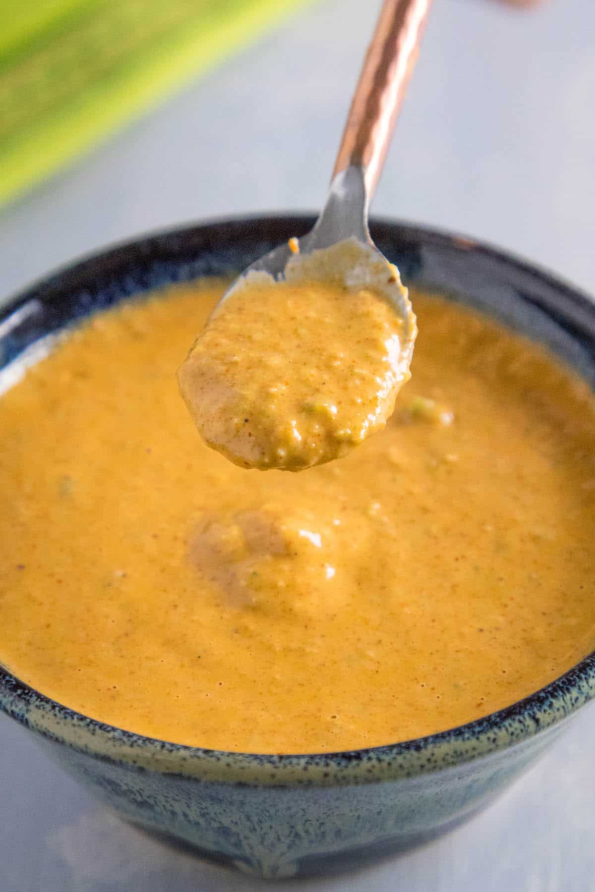 Cajun Remoulade on a spoon