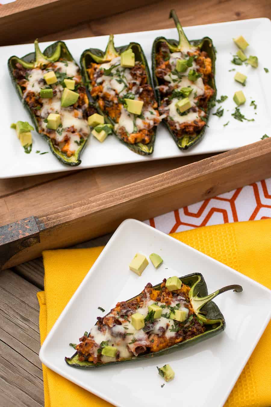 Chorizo and Egg Stuffed Poblano Peppers - Recipe