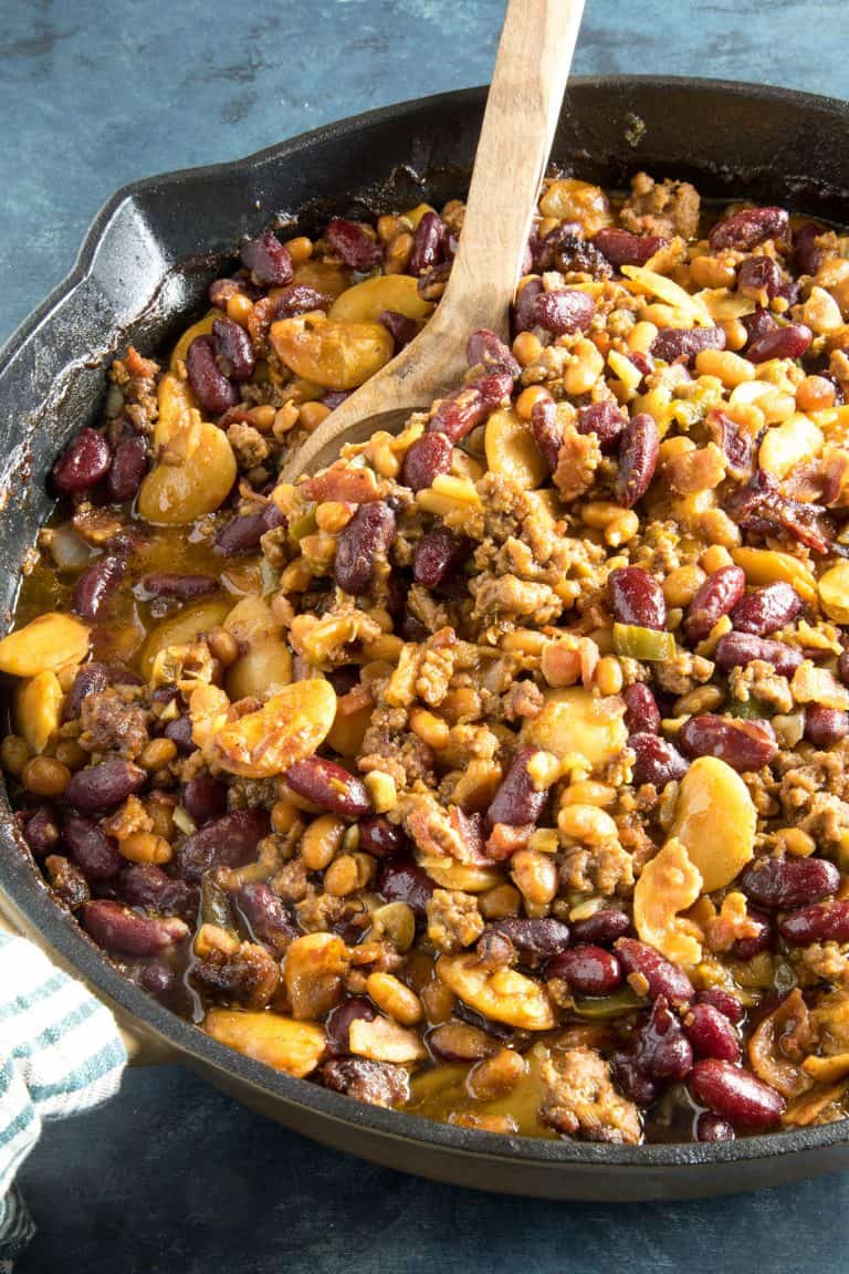Cowboy Beans Recipe (with Lots of Bacon and Beans) - Chili Pepper Madness