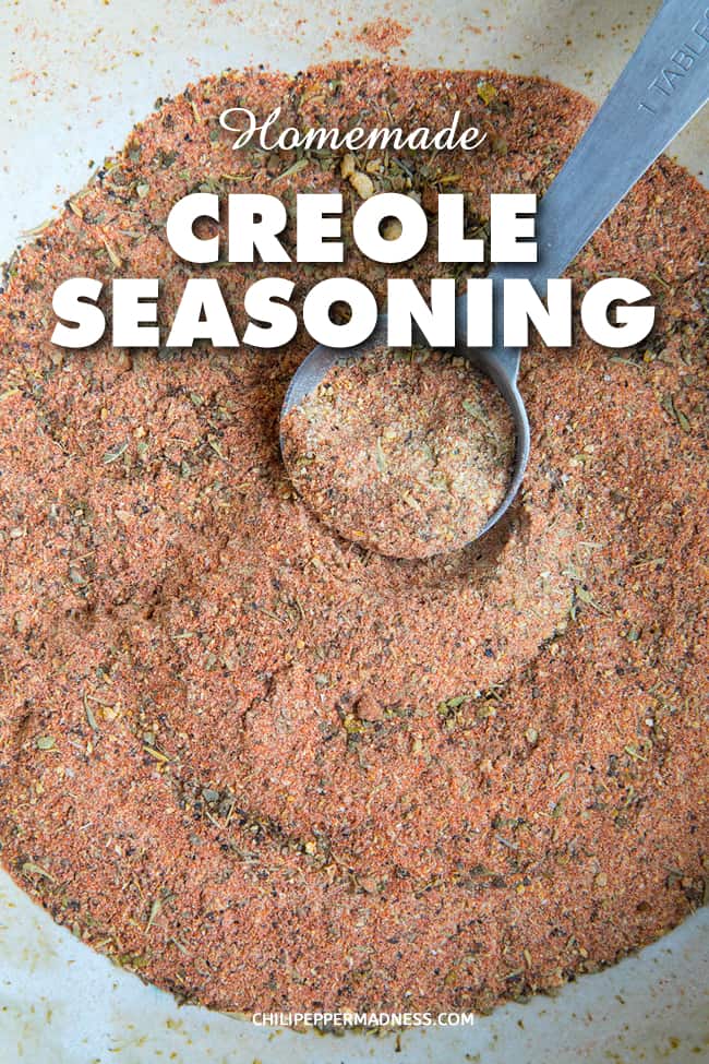 Homemade Creole Seasoning Recipe - My homemade creole seasoning recipe blends a mixture of chili powders, herbs and spices you can use to season just about anything. Learn how to make it your own. #CajunCooking #SpiceBlend