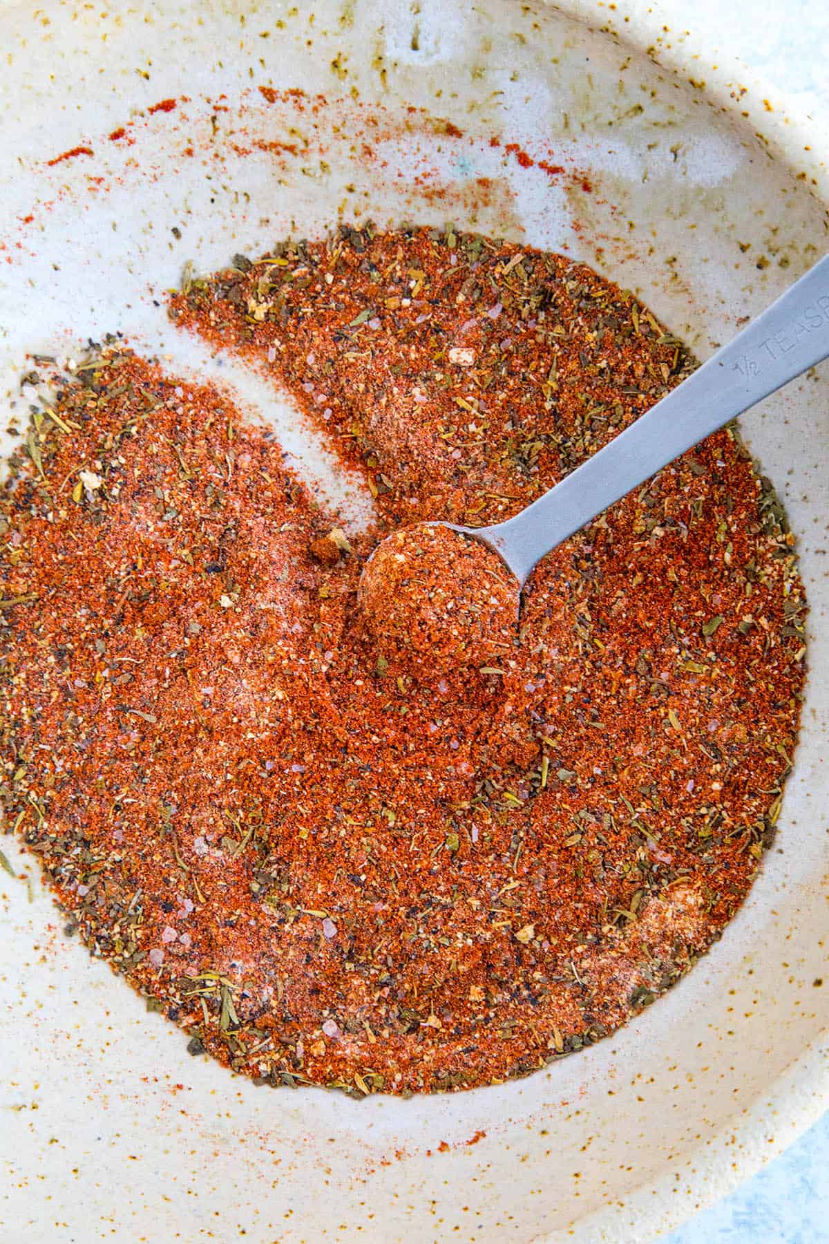 Mixing up my Homemade Blackening Seasoning Recipe