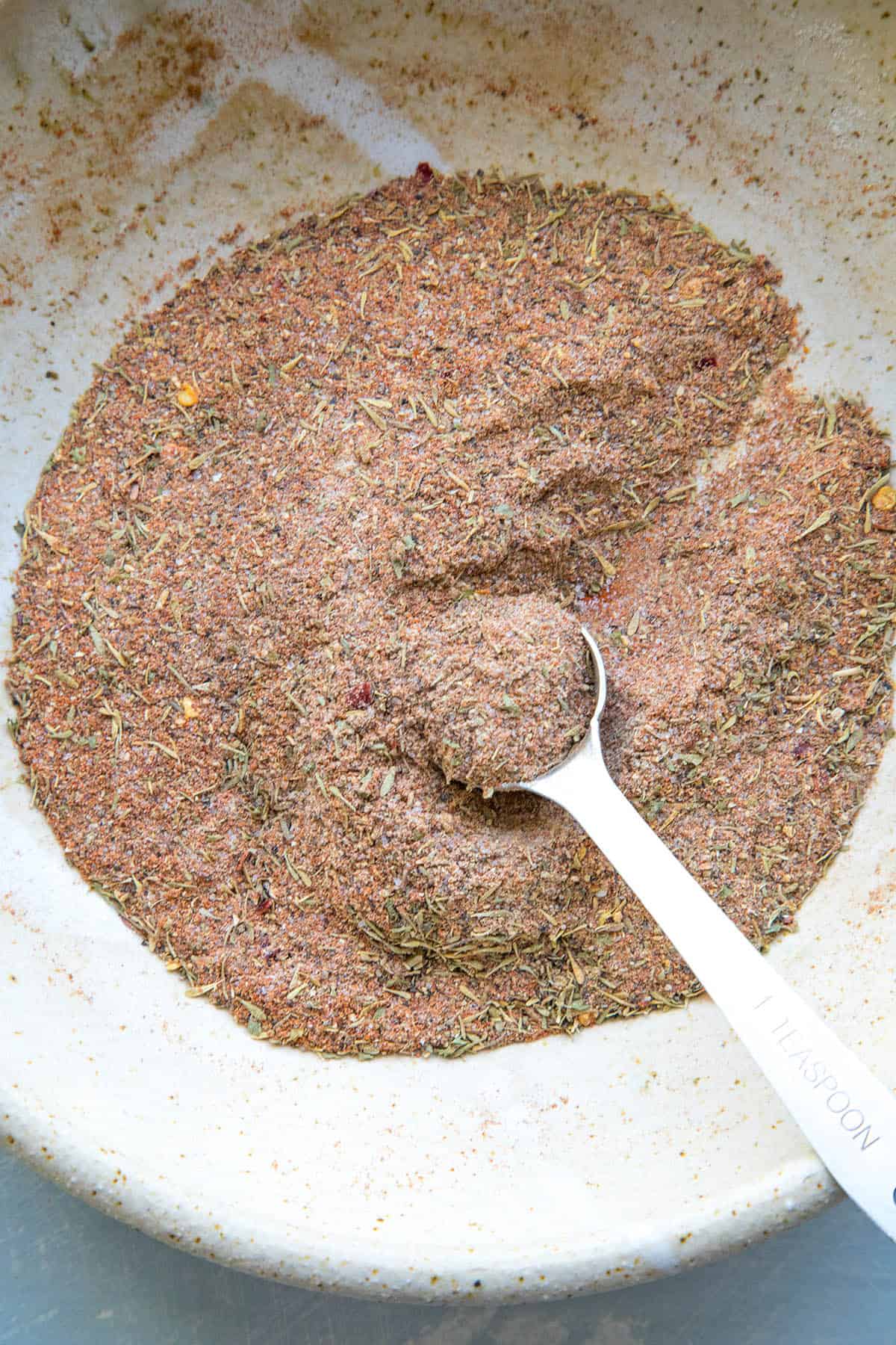 Homemade Jamaican Jerk Seasonings mixed together in a bowl