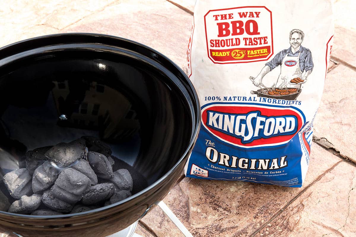 Kingsford Charcoal next to my grill.