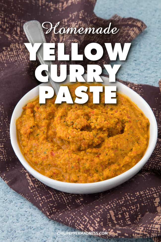 Homemade Yellow Curry Paste - Use this easy yellow curry paste recipe to make your own fresh homemade spicy curries, sauces, soups and stews. #Curry #Thai
