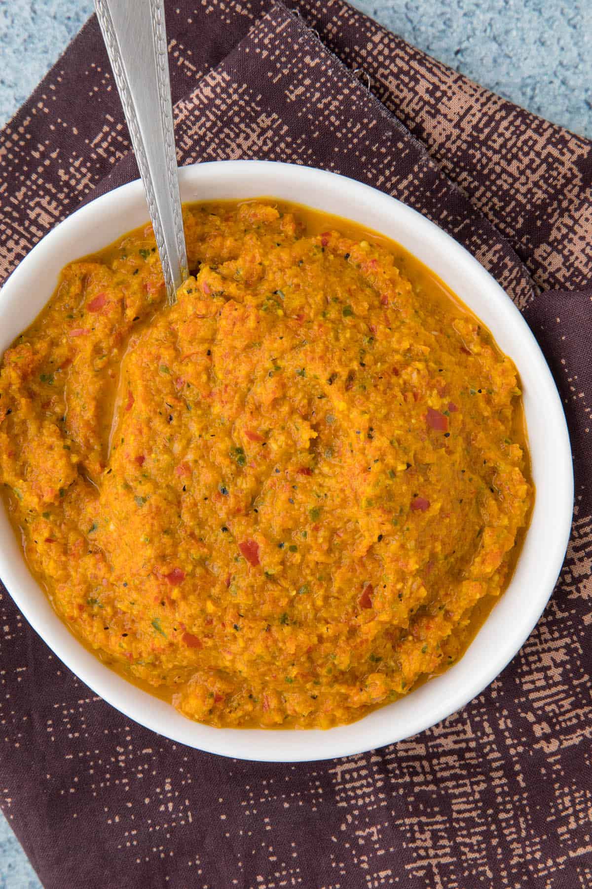 Spicy Yellow Curry Paste in a bowl