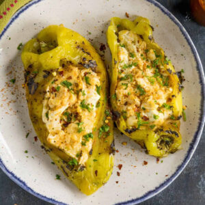 Cajun Shrimp Stuffed Poblano Peppers recipe