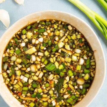 Teriyaki Marinade served in a big bowl