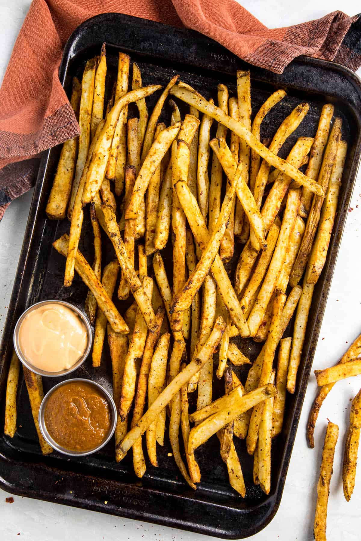 Baked Cajun Fries, just out of the oven