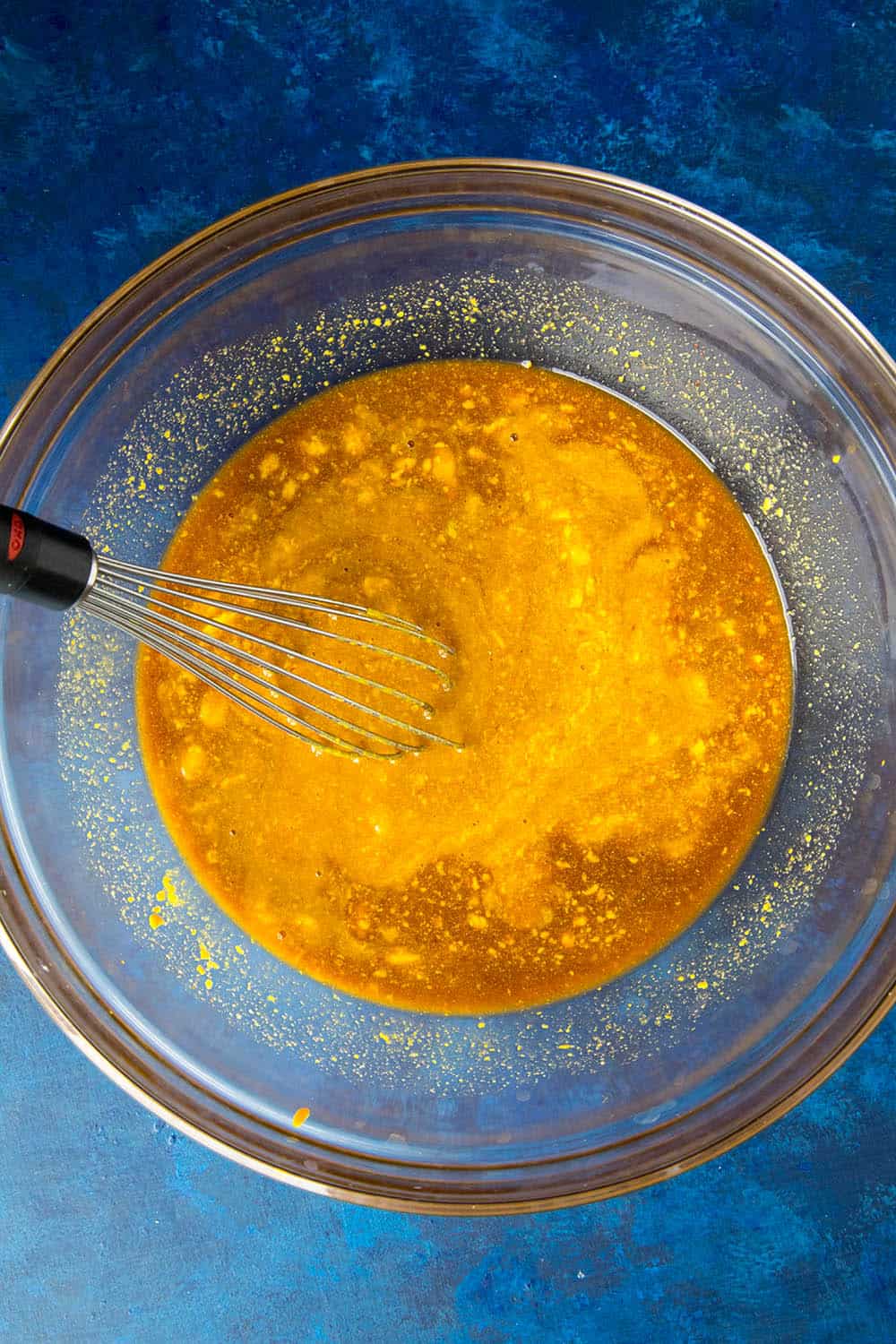 Swirling my Carolina Mustard BBQ Sauce Recipe