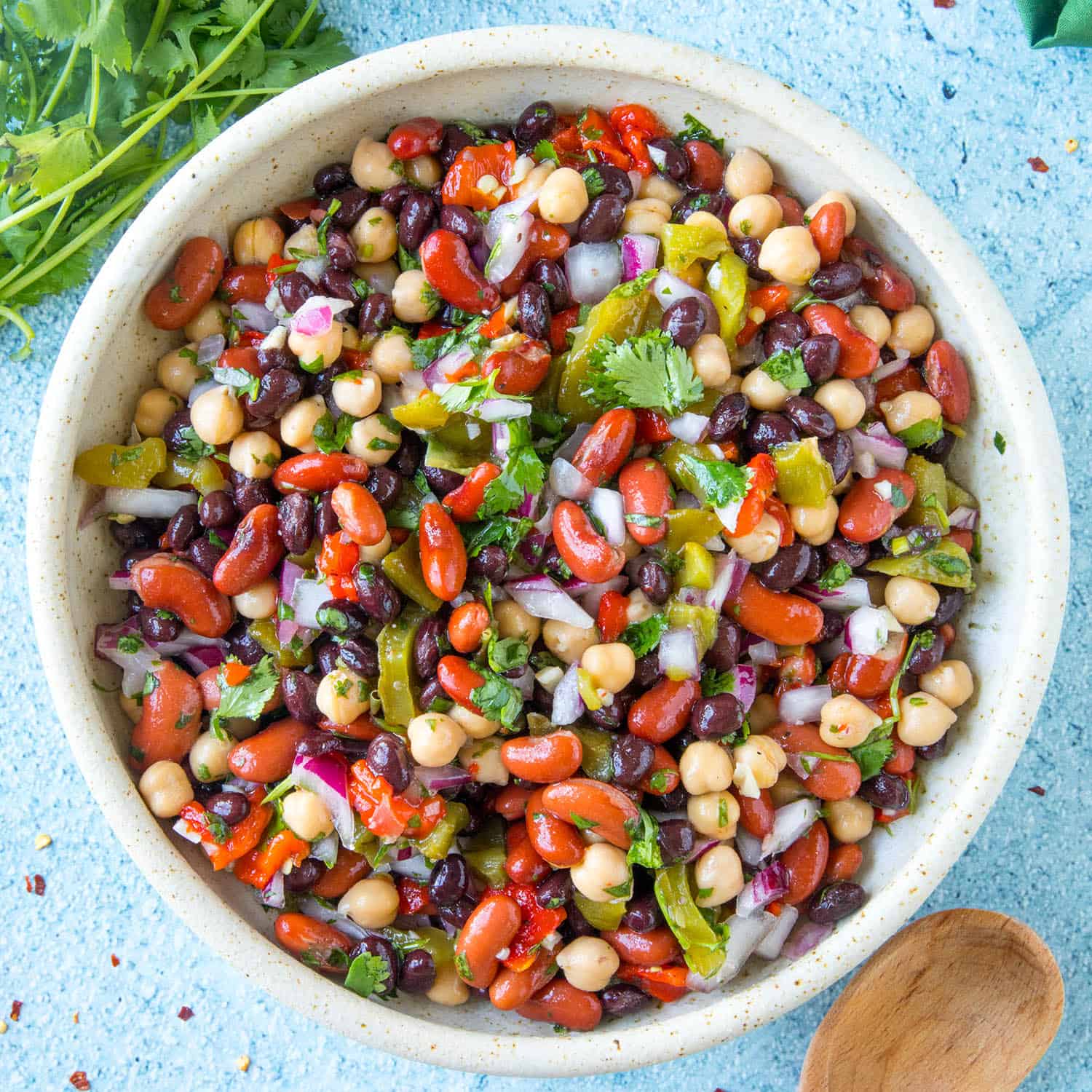 Zesty Three Bean Salad Recipe