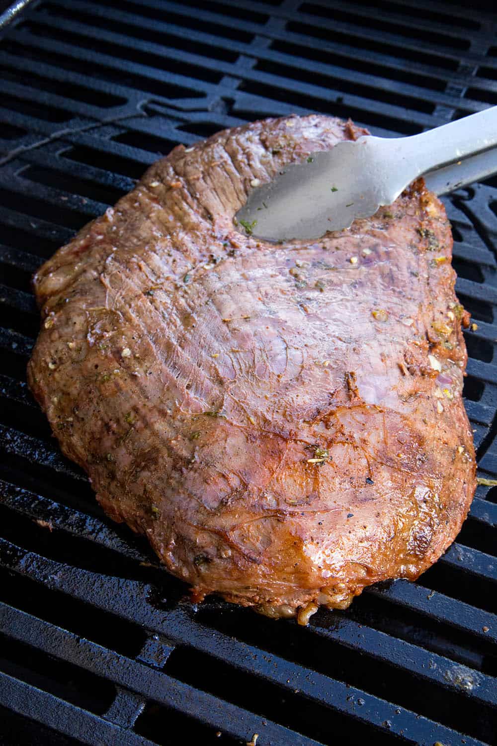 Grilling my flank steak