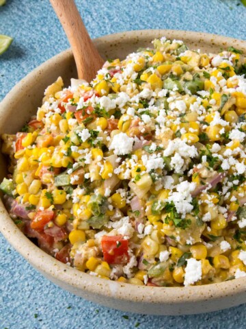 Elotes Salad Recipe (aka Mexican Corn Salad)