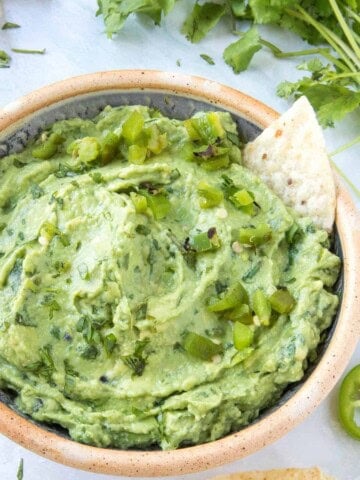 Extra Creamy Roasted Jalapeno Guacamole Recipe