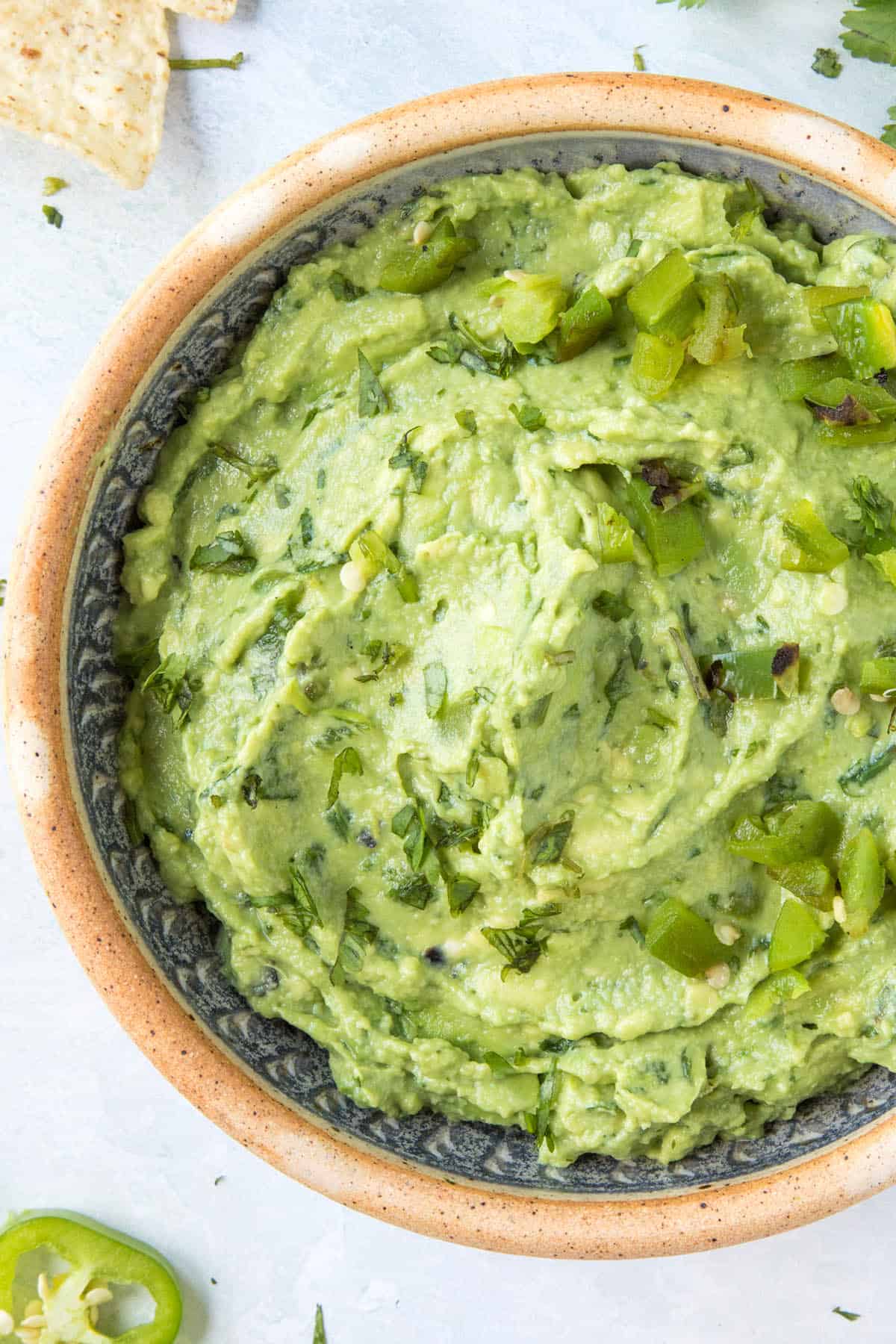 Guacamole in a bowl