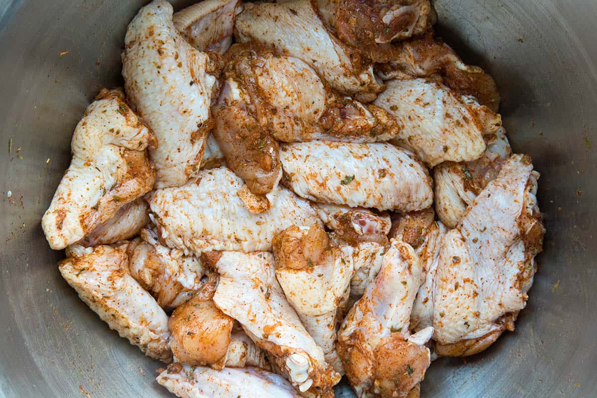 Dry rub for the brined chicken wings.