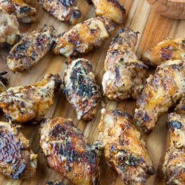 Brined Grilled Chicken Wings with Alabama White BBQ Sauce