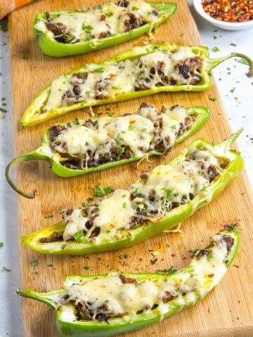 Italian Sausage and Cheese Stuffed Anaheim Peppers Recipe