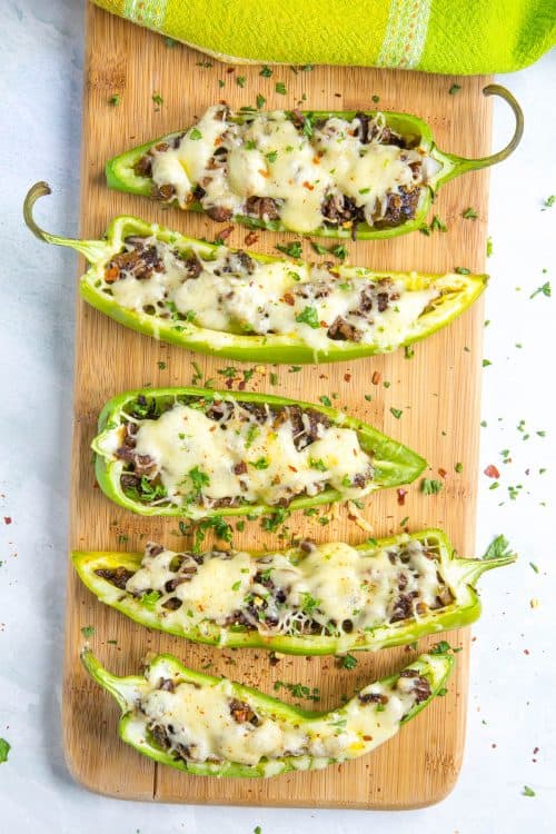 Sausage and Cheese Stuffed Anaheim Peppers - Chili Pepper Madness