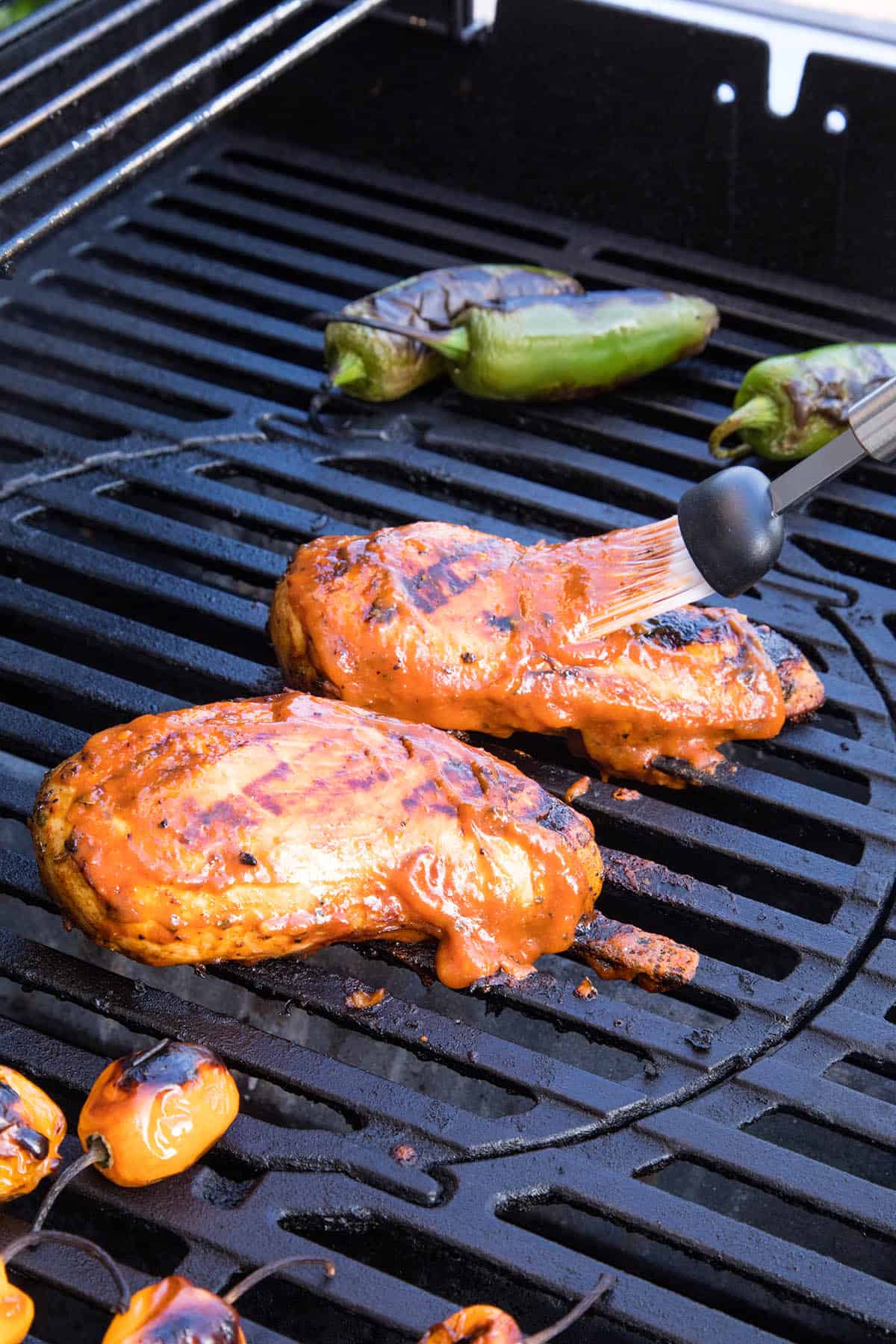 Saucing up the Mango Habanero BBQ Chicken