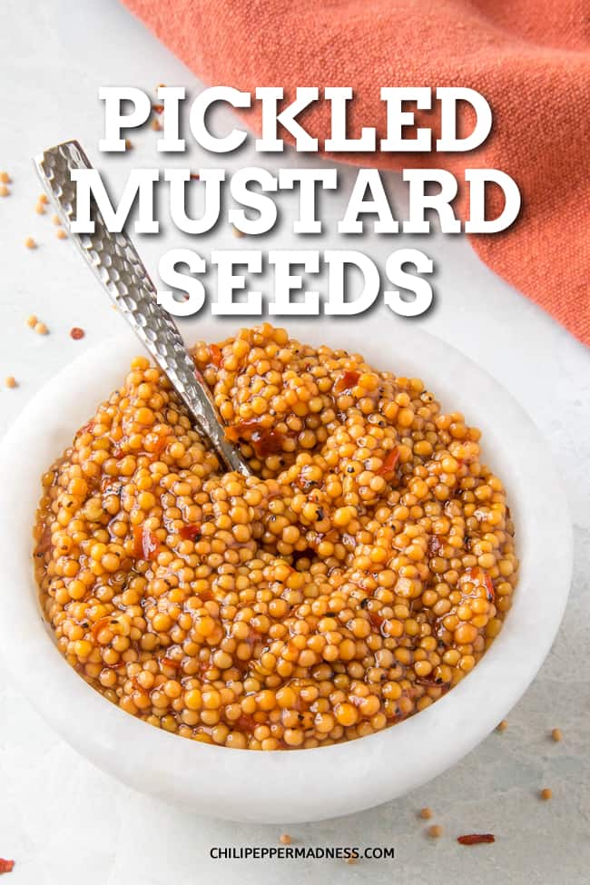 Pickled Mustard Seeds: How to Make Them - Pickled mustard seeds is a wonder condiment, delivering tiny bursts of vinegary-sweet flavor in each bite. Learn how to make it at home with this recipe. #Condiment #Mustard