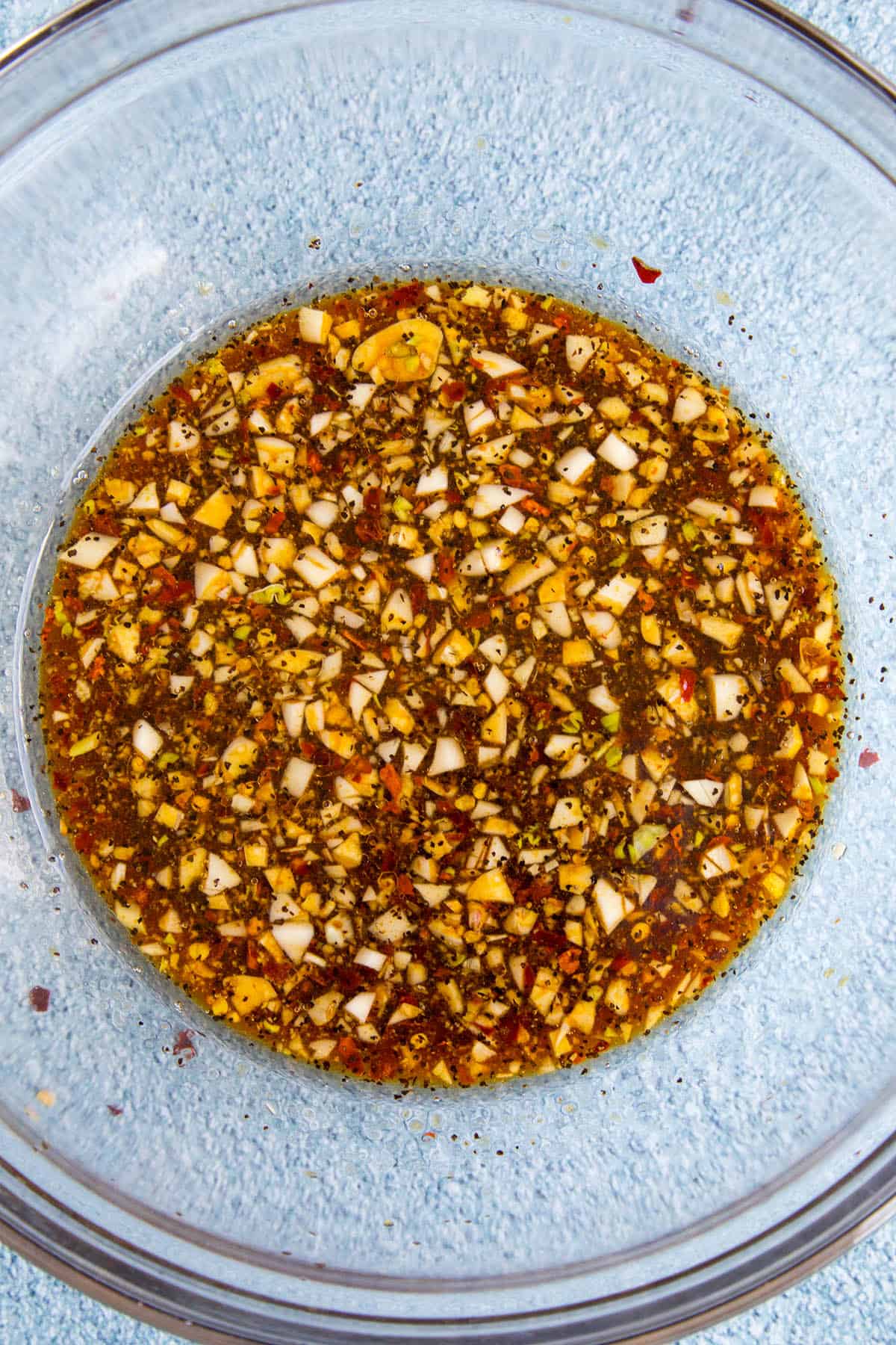 Pork Chop Marinade in a bowl