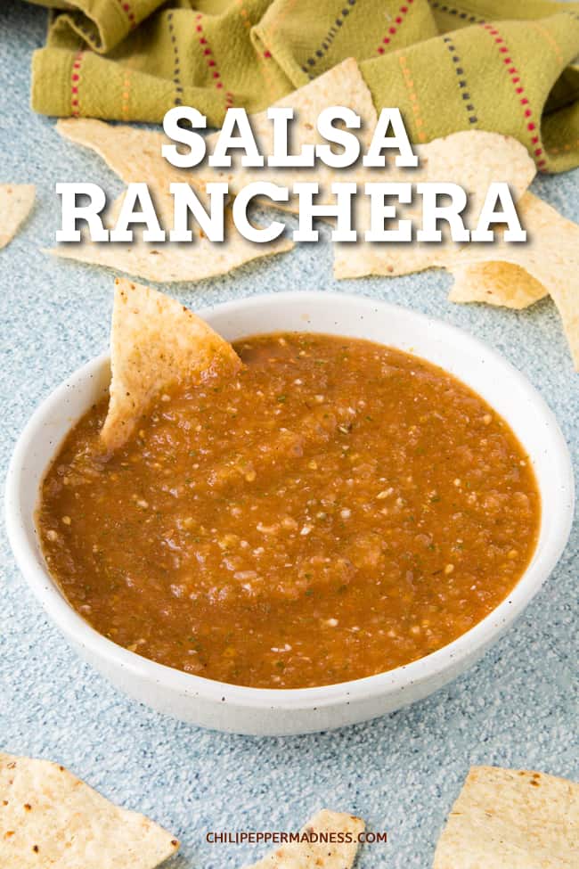 Salsa Ranchera: The Perfect Salsa - This salsa ranchera recipe makes the best salsa, with fresh tomatoes, jalapenos (or serranos), onion, garlic, cilantro and more. Hard to beat this salsa! #Salsa #MexicanRecipe