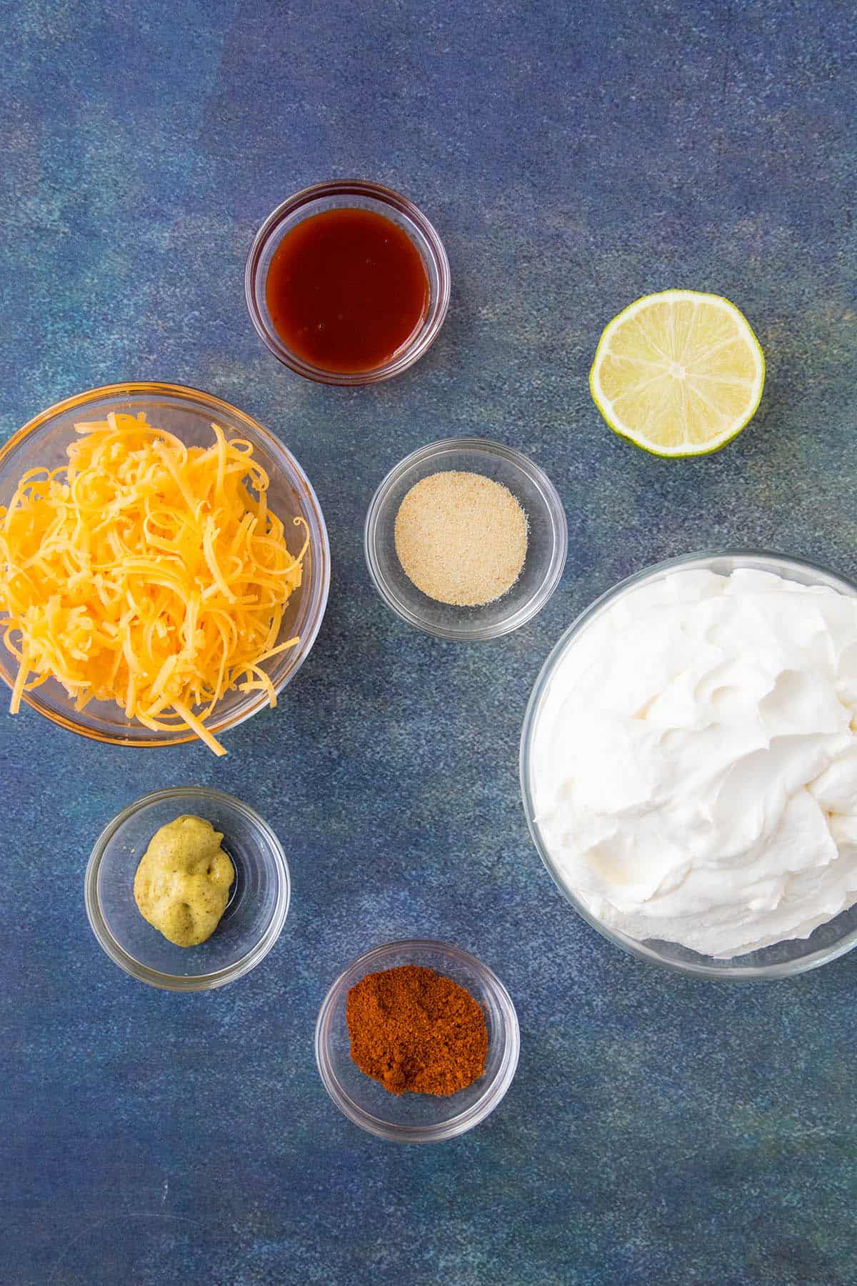 Zesty Sour Cream Dip Ingredients.