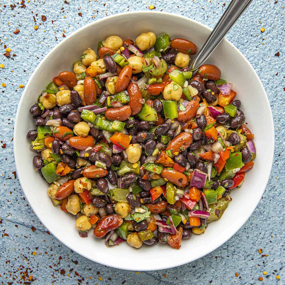 Mike's Zesty Three Bean Salad Chili Pepper Madness