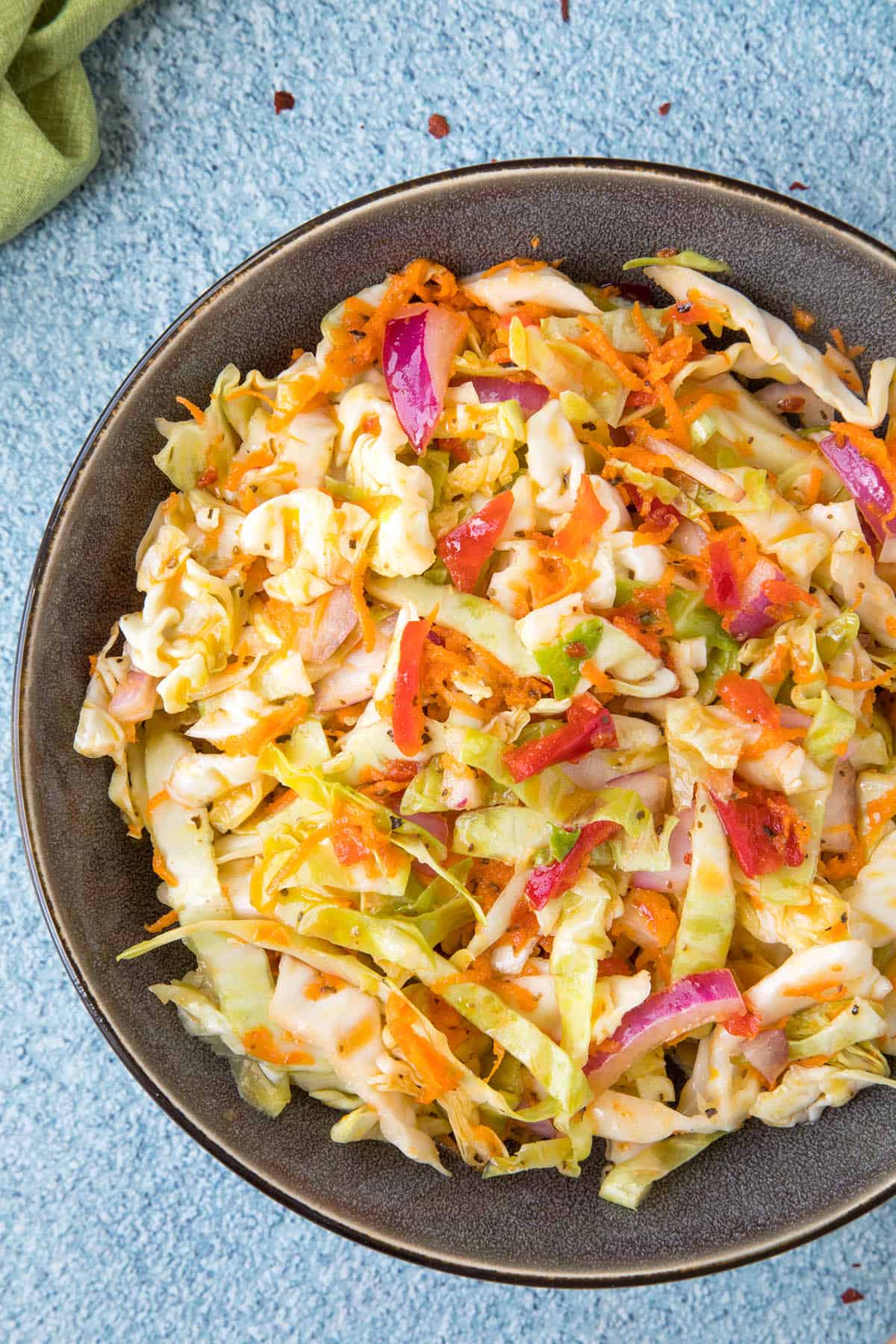 Vinegar Coleslaw Recipe - Sweet and Tangy - Chili Pepper Madness