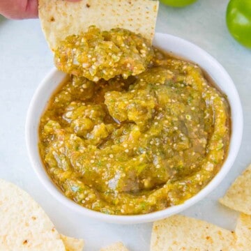 Salsa Verde Recipe - Mexican Green Salsa with Tomatillo