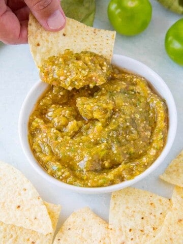 Salsa Verde Recipe - Mexican Green Salsa with Tomatillo