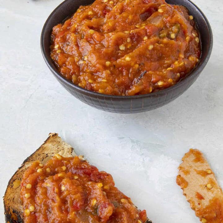 Zacusca Recipe Romanian Roasted Eggplant and Red Pepper Spread Chili Pepper Madness